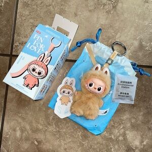 Pop Mart Labubu The Monsters Pin for Love Series “S” Vinyl Plush Pendant